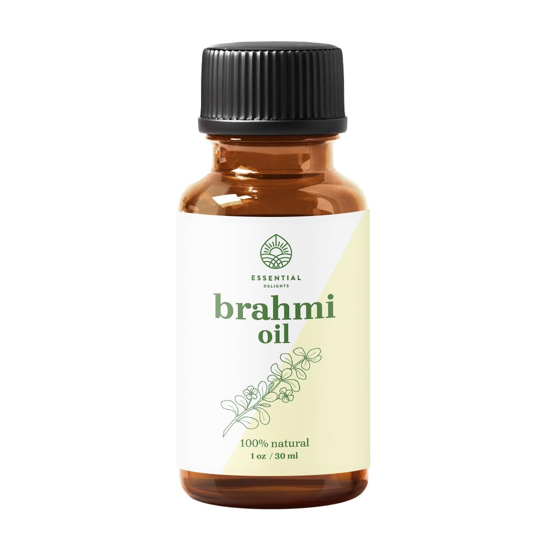 Essential Delights Brahmi Oil - Premium Undiluted Carrier Oil (1 oz) | for Skin, Face, Body, Hair Revitalization Essential Delights uk supplements
