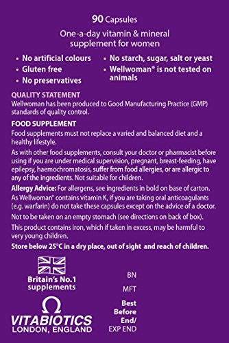 Vitabiotics Wellwoman Original - 90 Capsules Wellwoman uk supplements