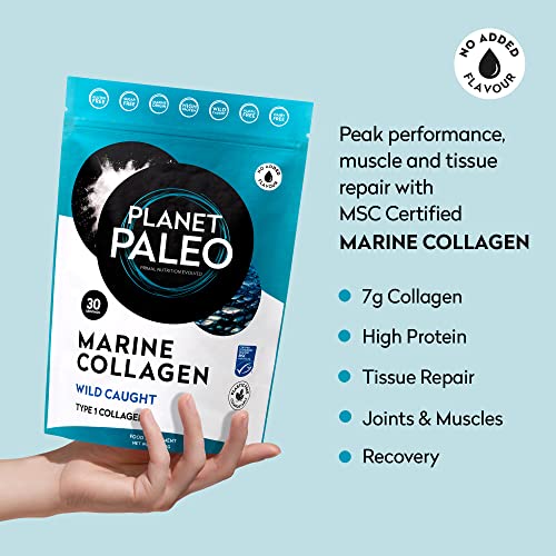 Pure Marine Collagen Powder (60 Servings, 450g) | for Healthy Skin, Hair and Nails, and Gut Health Planet Paleo uk supplements