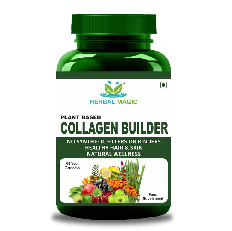 Herbal Magic's Pure & Natural Blend - Collagen Builder Capsules x 60 - Made from 17 Fruits Herbal Magic uk supplements