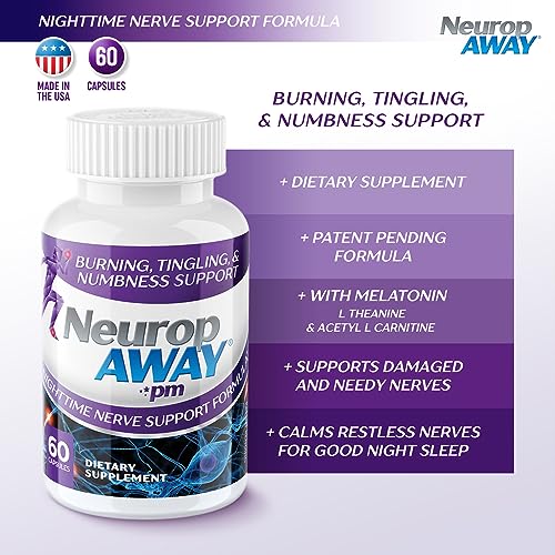 NeuropAWAY Nerve Support PM | 60 Capsules NeuropAWAY uk supplements