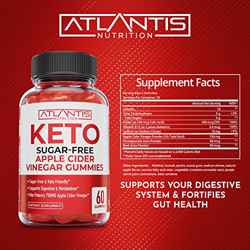 Sugar-Free Keto ACV Gummies for Weight Loss - Apple Cider Vinegar Keto ACV Gummies Atlantis Nutrition uk supplements