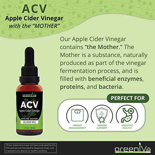 GreenIVe ACV Drops Apple Cider Vinegar Tincture with The Mother Weight Management GreenIVe uk supplements