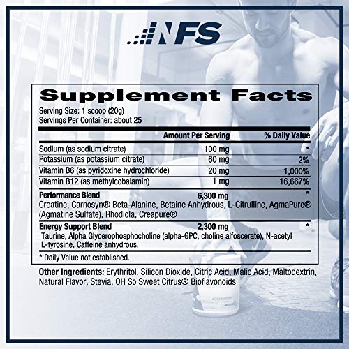 NF Sports Pre-Workout - Supports Energy, Cognitive Function, Strength, and Muscular NF Sports uk supplements