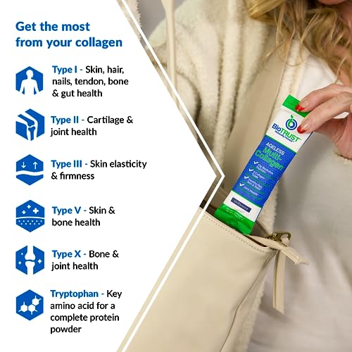 BioTrust Ageless Multi Collagen Peptides Powder – Types I, II, III, V, X – Unflavored Collagen BioTrust uk supplements
