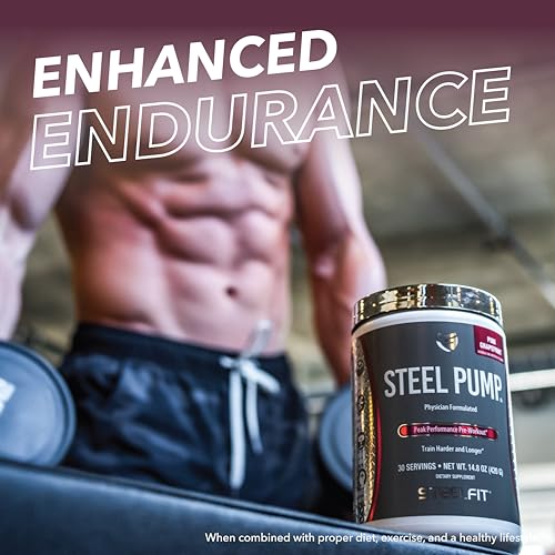 SteelFit Steel Pump - Advanced Pre-Workout Powder Drink - 30 Servings - Peak Performance SteelFit uk supplements