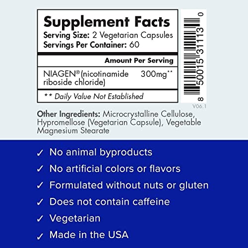 TRU NIAGEN 150mg | Patented Nicotinamide Riboside NAD+ Supplement TRU NIAGEN uk supplements