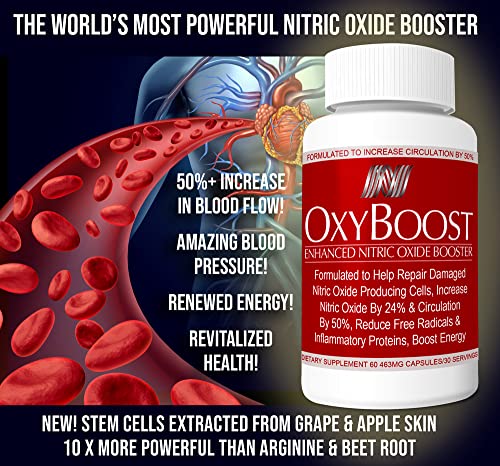 OxyBoost with ViNitrox - Nitric Oxide Supplement for Blood Pressure Support, Heart Health OxyNaturals uk supplements