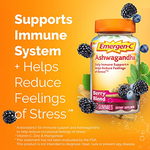 Emergen-C Vitamin C and Ashwagandha Gummies, Dietary Supplement for Immune Support ChapStick uk supplements