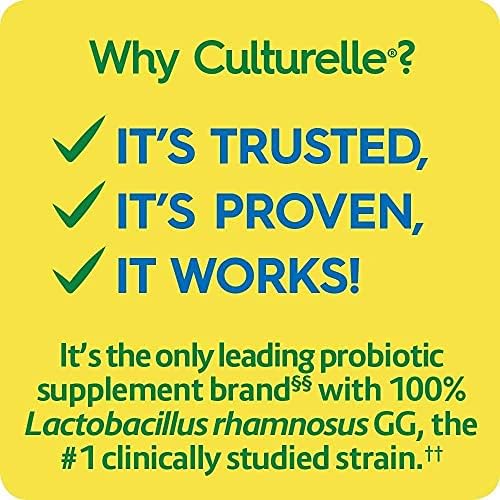 Culturelle Health & Wellness Daily Probiotic Supplement For Men & Women, Helps Support Your Immune System, Occasional Diarrhea, Gas & Bloating, 15 Billion CFUs, Non-GMO, 50 Count Culturelle uk supplements