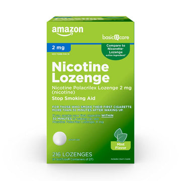 Amazon Basic Care Nicotine Polacrilex Lozenge, 2 mg (Nicotine), Mint Flavor Amazon Basic Care uk supplements