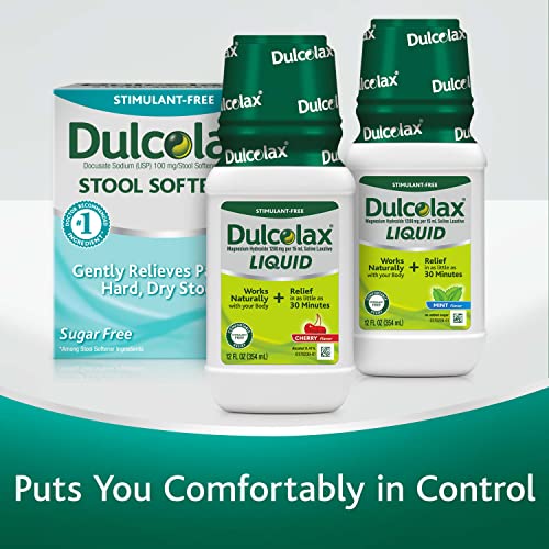 Dulcolax Liquid Laxative, Stimulant Free Laxative for Comfortable Relief, Cherry Flavor, 12 oz. Dulcolax uk supplements