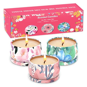 3 Pack Scented Candles Set for Christmas Thanksginving Gift, Relaxing Aromatherapy Candles Gift Henaler uk supplements
