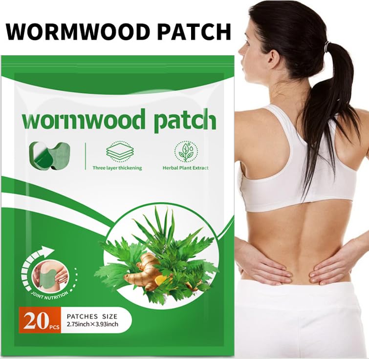 NiTa HyHy Wormwood Knee Pain Patches,Herbal Knee Patches for Pain Relief Extra Strength,Sciatica Pain Relief,for Knee, Back, Neck, Shoulder,20 Count NiTa HyHy uk supplements