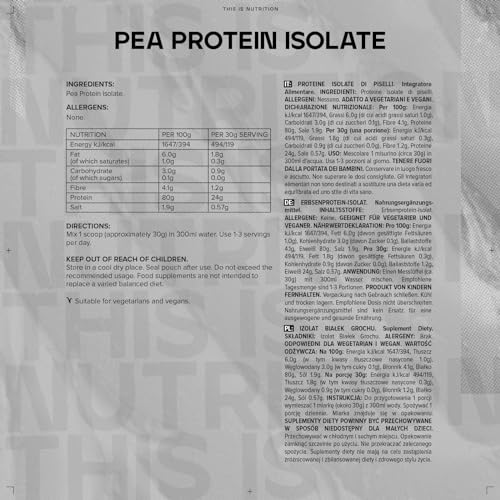 Bulk Pea Protein Isolate Powder, Vegan Protein Shake, 2.5 kg Bulk uk supplements