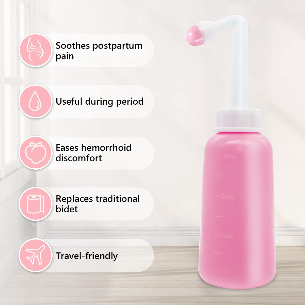 Peri Bottle for Postpartum Care,12 OZ Perineal Bottle Postpartum Essentials Upside Down Peri Bottle Showvigor uk supplements