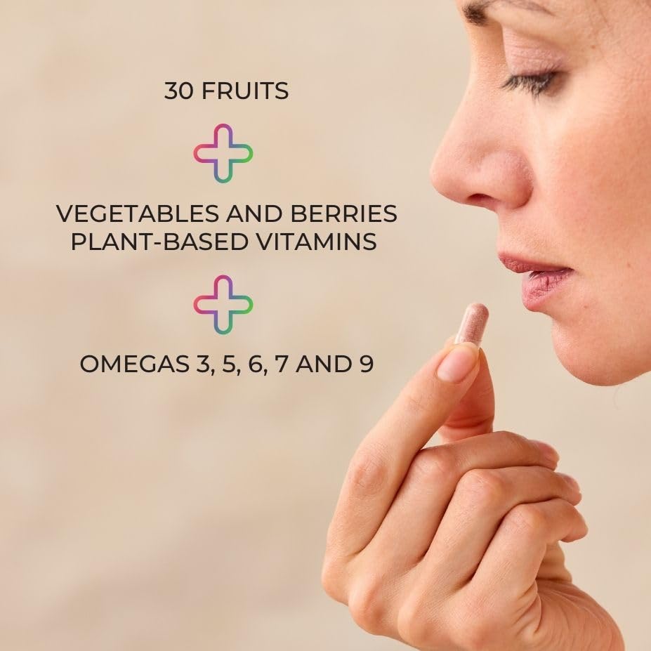 Juice Plus+ Vegetable Blend: with Broccoli, Parsley, Tomato & More - Plant-Based, Vegan, Gluten-Free, Non-GMO, Kosher - for Heart, Immune, Cognitive & Skin Health - 1 Bottle (60 Servings) Juice Plus+ uk supplements