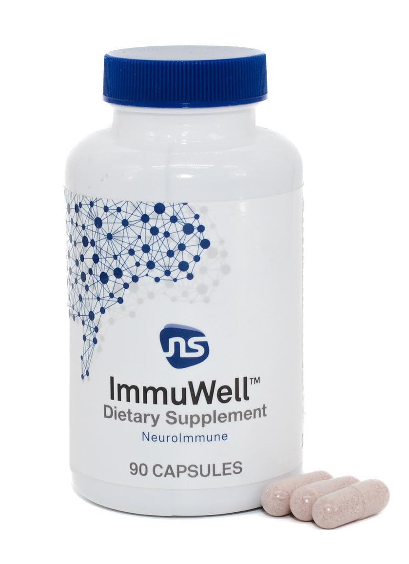 Neuroscience ImmuWell - Immune Support & Brain Supplement for Memory and Focus with Vitamin C and Zinc, Vitamin D & Elderberry - Promotes Immunity, Mood, Energy, and Cognitive Function (90 ct) NeuroScience uk supplements