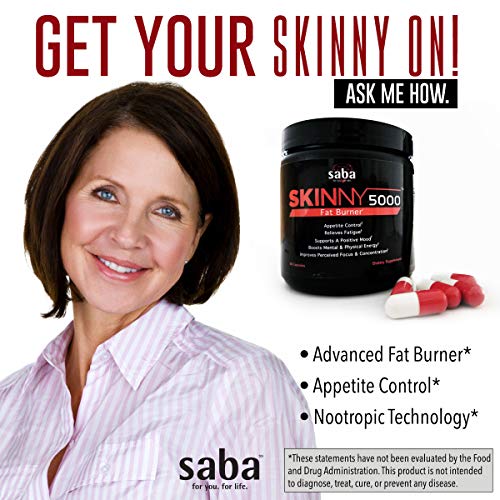 Saba Skinny 5000 -Fat Loss -Weight Loss-Appetite Control -Mild Jitter-Free Energy- Focus Saba uk supplements
