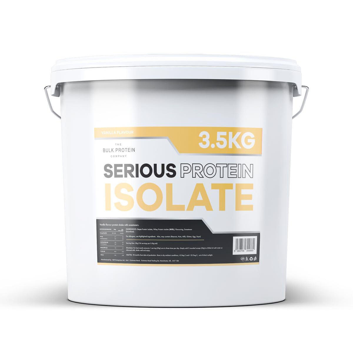 The Bulk Protein Company, Serious Protein Isolate – 3.5kg – Whey Protein Iso The Bulk Protein Company uk supplements