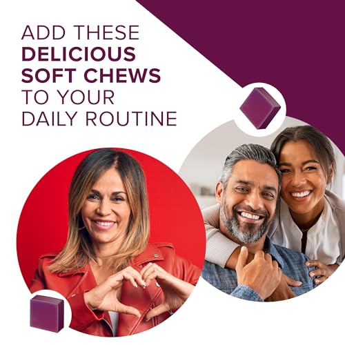 Qunol Beets Chews for Blood Pressure Support, 3 in 1 Beets + CoQ10 + Grape Seed Extract Qunol uk supplements