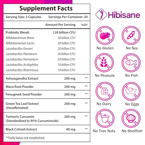 120 Billion CFU Probiotic - Menopause Support Probiotics for Women, 13-in-1 Natural Negima uk supplements