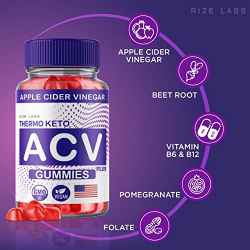rize labs (2 Pack) Thermo Keto Gummies - ACV for Advanced Weight Loss with Apple Cider rize labs uk supplements