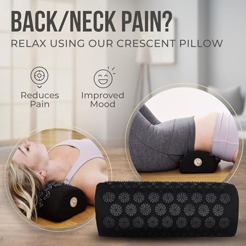 Acupressure Mat and Pillow Set with Extra Mini Accupressure Massage Mat - Organic Cotton Dakini uk supplements