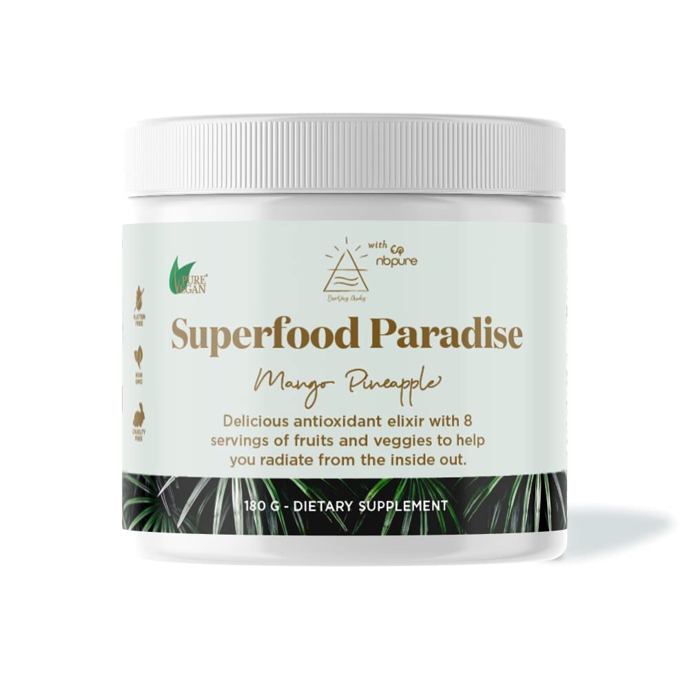 nbpure Earthy Andy Superfood Paradise, Mango Pineapple, 30 Servings nbpure uk supplements