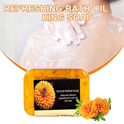 NHIKLATA 2PCS Turmeric Handmade Soap, Natural Organic Ginger Soap, Lymphatic NHIKLATA uk supplements