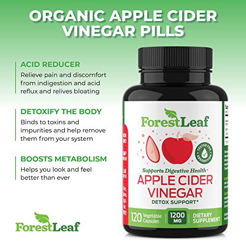 ForestLeaf - Apple Cider Vinegar Capsules with Cayenne Pepper Powder 1200mg ForestLeaf uk supplements