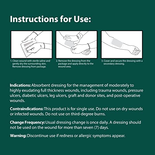Pivot Calcium Alginate Wound Dressing – All-Natural First Aid | 4x5 Dressin LMP LINKS MEDICAL PRODUCTS INC. uk supplements