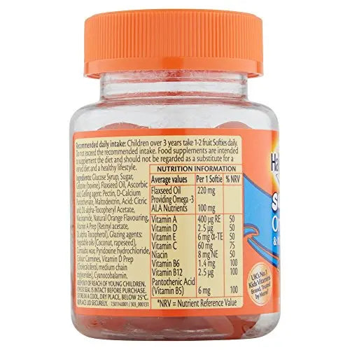 Haliborange Kids Vitamins Omega-3 and Multivitamin Orange Softies 30s Haliborange uk supplements