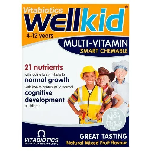 Vitabiotics Wellkid Multi-Vitamin Smart Chewable - 30 Tablets by Wellkid Aus Healthcare uk supplements