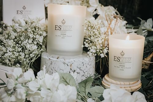 Jasmine | 5.5oz | Luxury Candle | Scented Candle | Aromatherapy | Essential Fragrance Oils Elusive Scent uk supplements