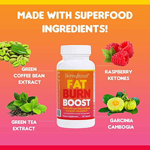 SkinnyBoost Fat Burn & 15 Day Quick Cleanse KIT-Vegan Capsules, Easy to Use: Detox SkinnyBoost uk supplements
