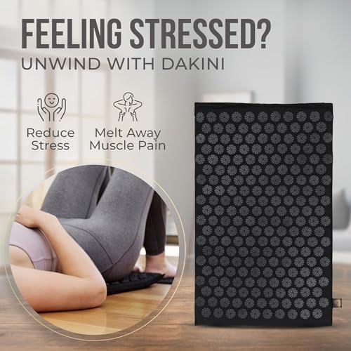 Acupressure Mat and Pillow Set with Extra Mini Accupressure Massage Mat - Organic Cotton Dakini uk supplements