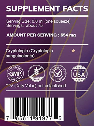Earth's Love - Cryptolepis Alcohol Herbal Extract Tincture, Super-Concentrated Wildcrafted Cryptolepis HerbEra uk supplements