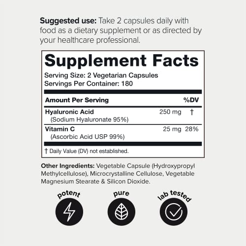 Toniiq Ultra High Purity Hyaluronic Acid Supplements - 95%+ Highly Purified and Bioavailab Toniiq uk supplements
