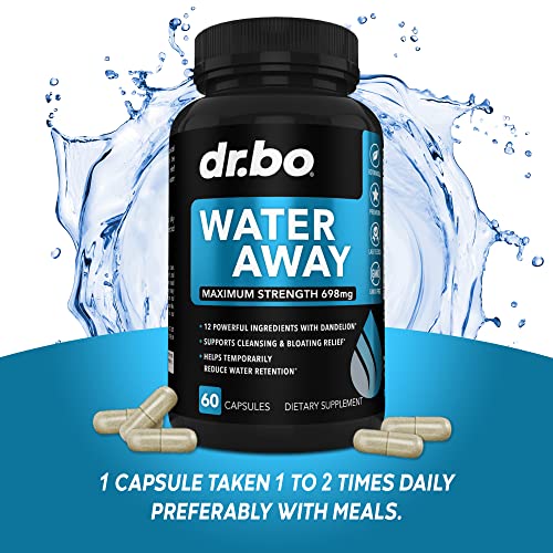 Water Pills Diuretics for Water Retention - Natural Water Away Pills Herbal Diuretic Supplements DR. BO uk supplements
