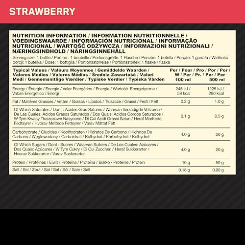 Optimum Nutrition High Protein Shake Bottles, Ready To Drink Healthy Snacks, No added Optimum Nutrition uk supplements