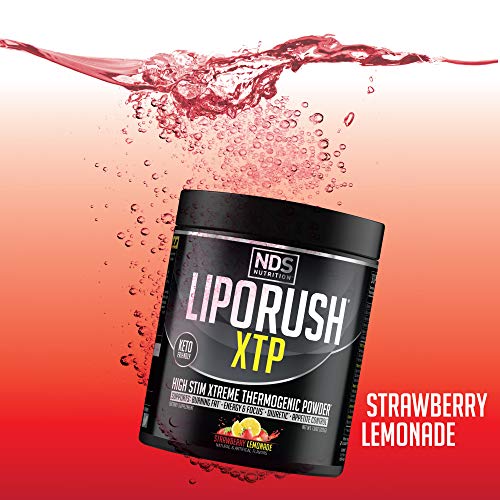 LIPORUSH NDS Nutrition XTP Thermogenic Fat Burner with L-Carnitine - Energy, Focus LIPORUSH uk supplements