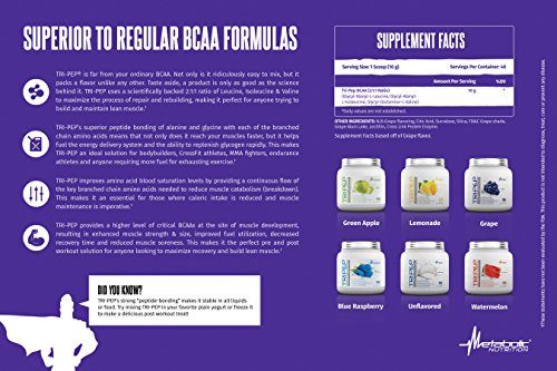 Metabolic Nutrition - TRIPEP - Tri-Peptide Branch Chain Amino Acid, BCAA Powder Metabolic Nutrition uk supplements