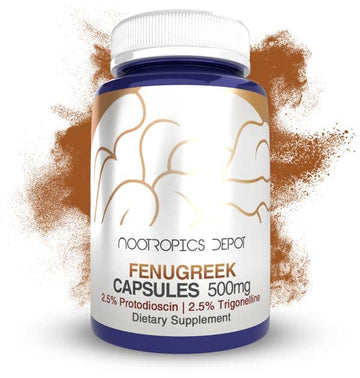 Nootropics Depot Fenugreek Extract Capsules | 500mg | 60 ct | 2.5% Trigonelline Nootropics Depot uk supplements