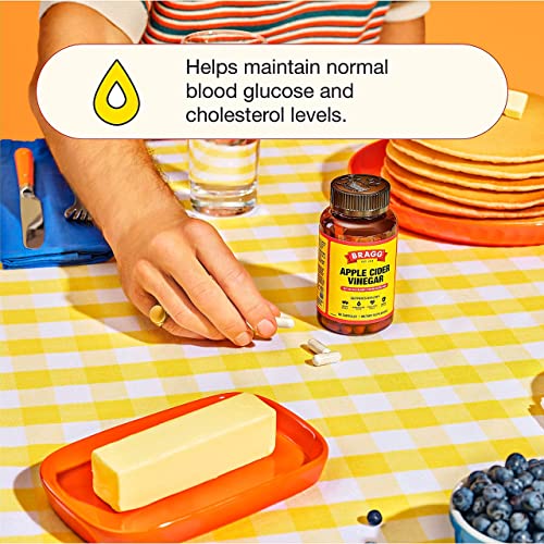 Bragg Apple Cider Vinegar Capsules - Vitamin D3 & Zinc - 750mg of Acetic Acid – Immune Bragg uk supplements