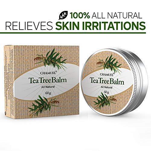 TEA TREE OIL BALM -100% All Natural | Great Cream for Soothing Irritations like Eczema Chamuel uk supplements