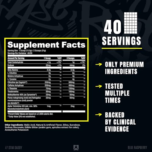 RYSE Up Supplements Signature Series Stim Daddy | Official Noel Deyzel High Stimulant RYSE Up Supplements uk supplements