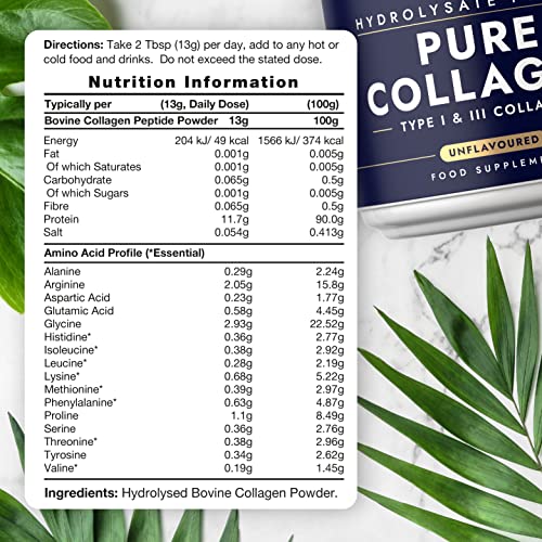 Collagen Powder | Gold Standard Bovine Collagen Peptides | Hydrolyzed Collagen Horbäach uk supplements