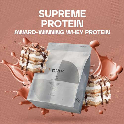 Bulk Pure Whey Protein Powder Shake, Tiramisu, 1 kg, Packaging May Vary Bulk uk supplements